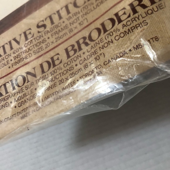 Vtg Creatique Covered Bridge Stitchery Kit - Picture 7 of 13